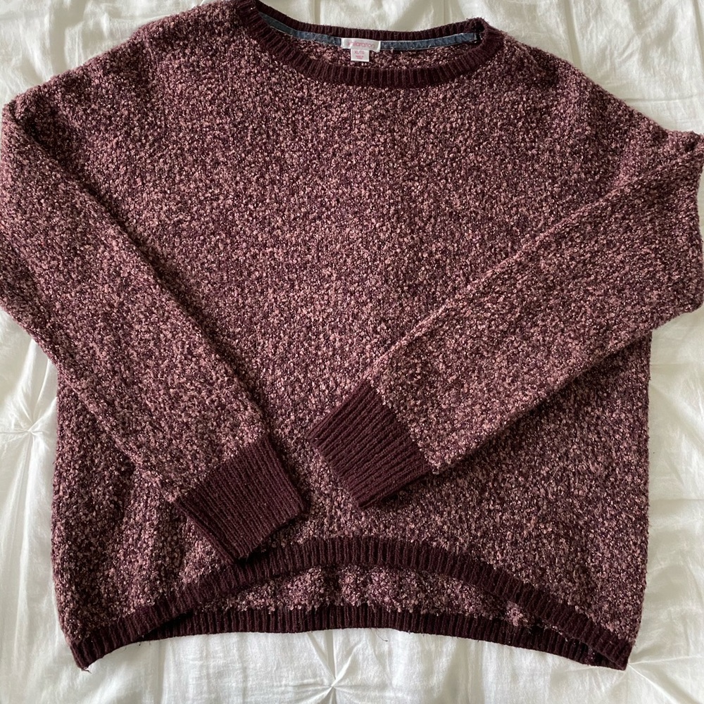 Maroon Fuzzy Sweater